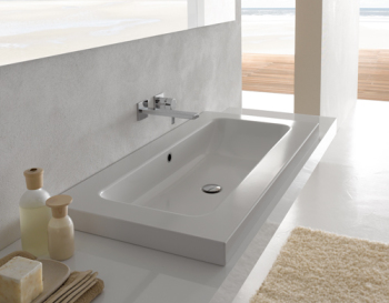 minimalistische badkamer