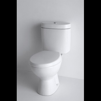 La toilette monobloc est un élément de salle de bains stylé et facile d’utilisation.